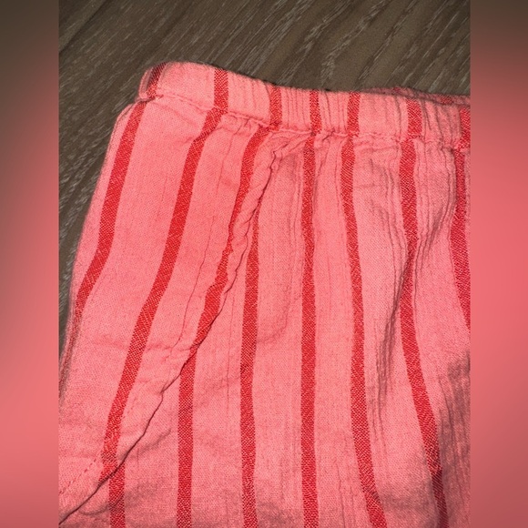 Billabong Bundle Peach Pin Stripe & White Organic Cotton Gauze Beach Shorties L - Picture 15 of 15